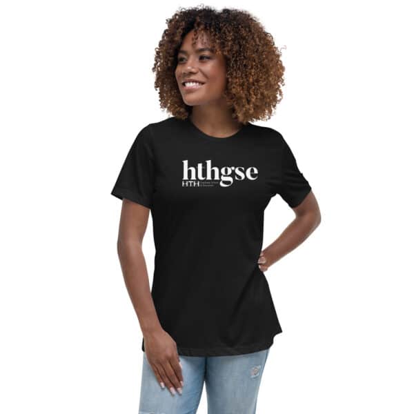 Women's Relaxed Fit T-Shirt (white logo) - Image 2
