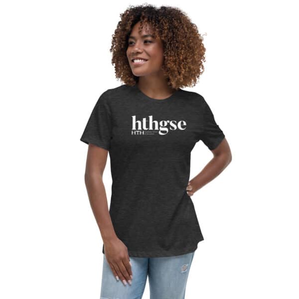 Women's Relaxed Fit T-Shirt (white logo) - Image 3