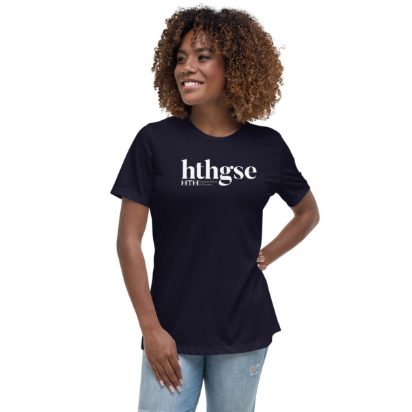 Women's Relaxed Fit T-Shirt (white logo) - Image 4