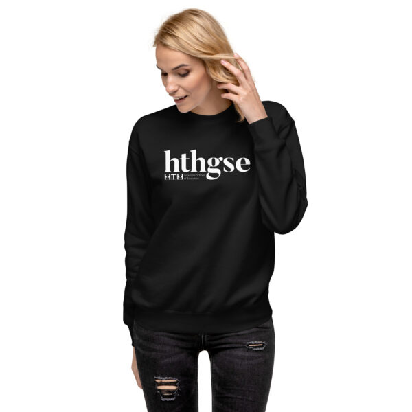 Unisex Crew Neck Sweatshirt (white logo) - Image 3