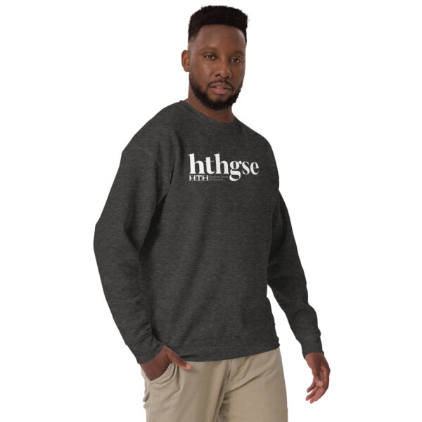 Unisex Crew Neck Sweatshirt (white logo) - Image 8