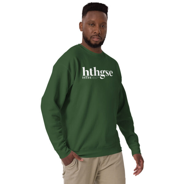 Unisex Crew Neck Sweatshirt (white logo) - Image 12