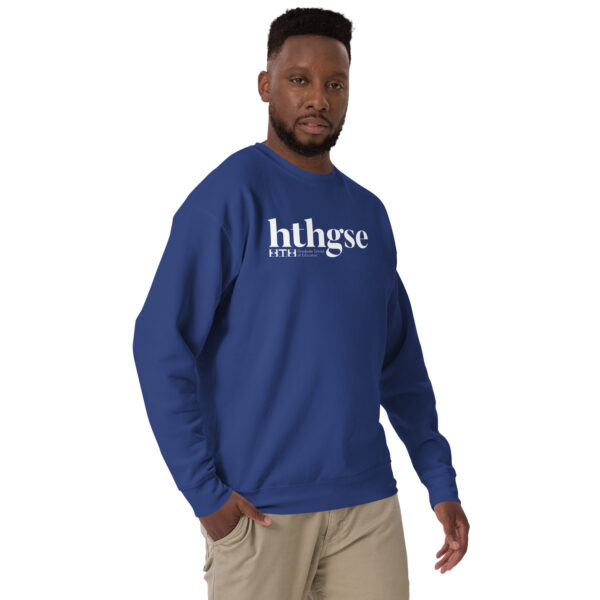 Unisex Crew Neck Sweatshirt (white logo) - Image 10